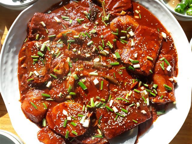 ▲ 뜨란채 갈치조림.