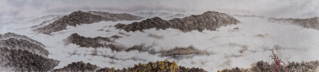 ▲ 송만규 작품 ‘구례 사성암에서 가을’