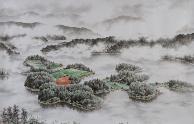 ▲ 송만규 작품 ‘붕어섬’