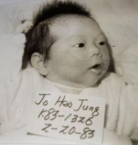 ▲ 입양당시 캐서린 씨.