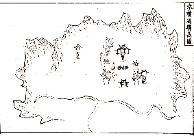 ▲ 여지도서에 나타난 삼례역 모습. 관아건물과 함께 마신당이 좌측에 위치하고 있다.