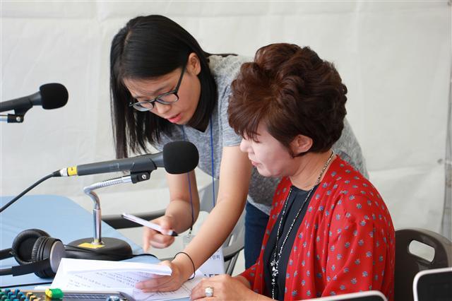 ▲ 노송FM 야외방송.