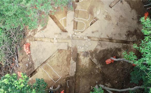 ▲ 장수 삼고리 고분 3호분 전경.