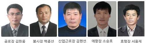 남원 덕과면, 면민의 장 수상자 5명 선정