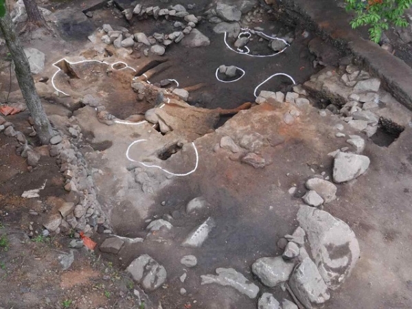 장수 명덕리 제철유적 발굴조사 후 전경.