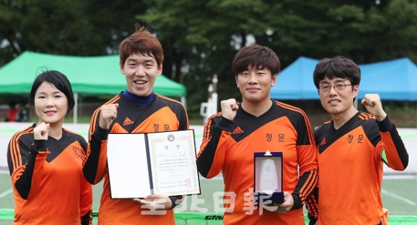 전북 관내부 우승 익산청문. 조현욱 기자