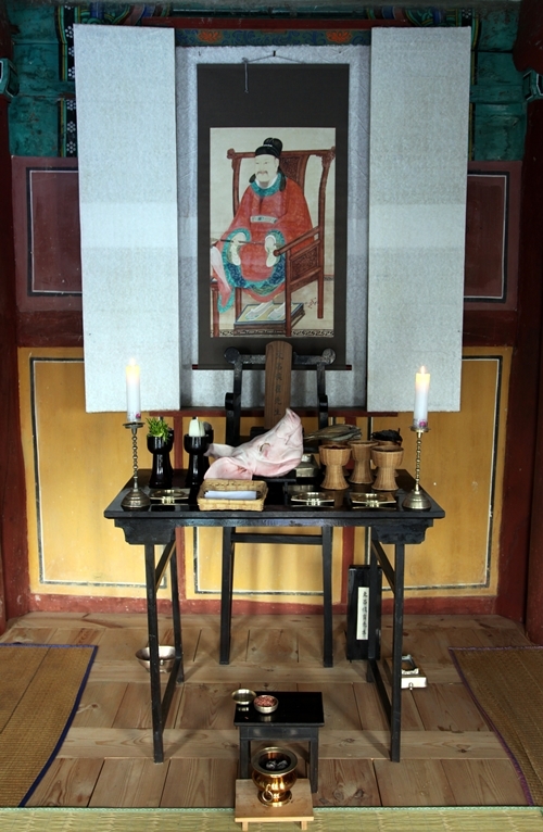 무성서원에 배향된 최치원 영정.