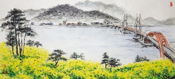 송재영 작품 '삼천포의 봄소식'