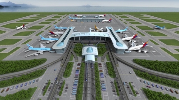 새만금 신공항 예상 조감도.