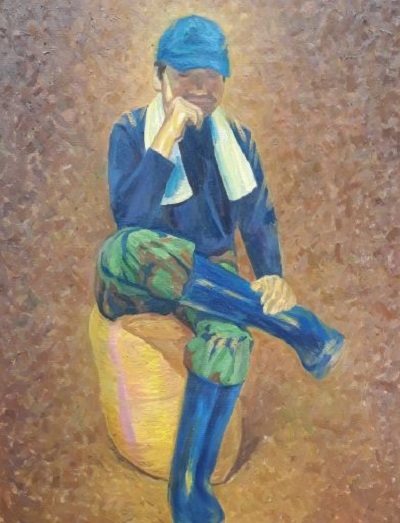 윤철규 작품 '쌀-사유'