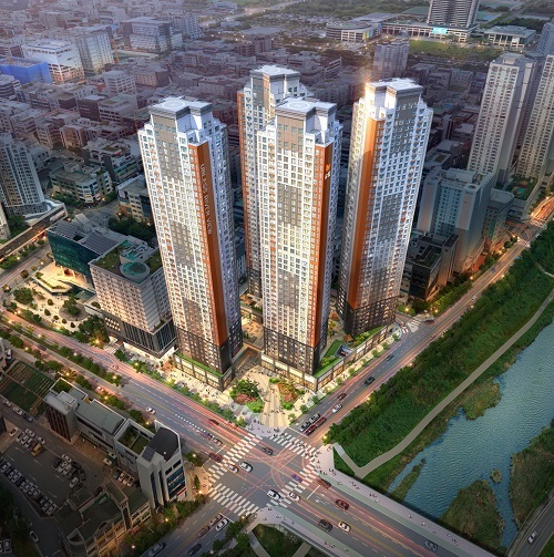 유탑유블레스 리버뷰 조감도.