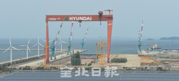 현대중공업 군산조선소. 전북일보 자료사진