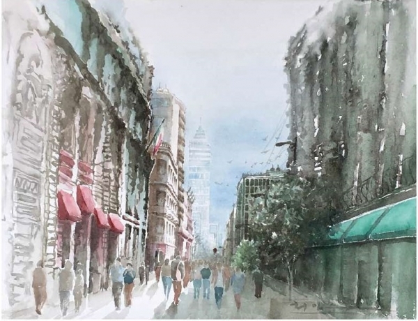 최인수 작 마데로 거리(멕시코시티)