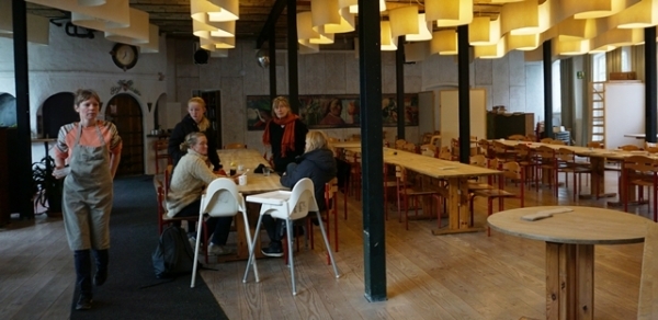 주민 소통 공간이기도 한 스반홀름 마을 공동식당.