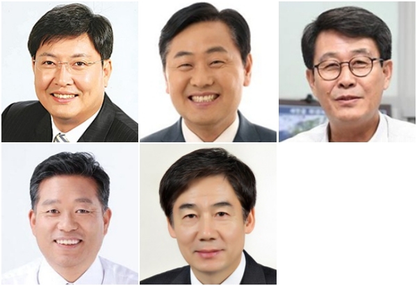 이춘석 의원, 김관영 의원, 김광수 의원(위 왼쪽부터), 김종회 의원, 이용호 의원