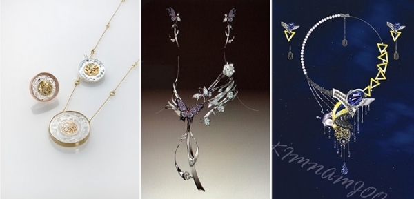 제18회 국제주얼리디자인공모전 수상작품. (왼쪽부터)이원기-대상·변우영-은상·김남주-동상.