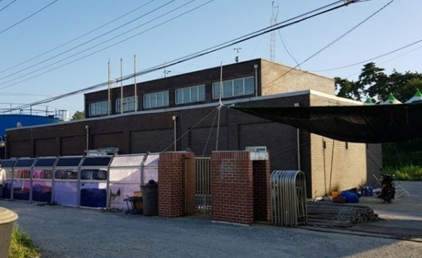 군산 장자도 발전소 부지.