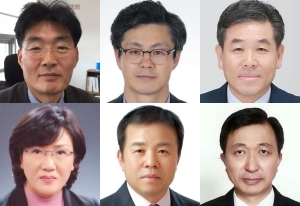 이현규, 김형기, 김인수(윗 줄 왼쪽부터), 강현구, 최창암, 강영주(아랫 줄 왼쪽부터)