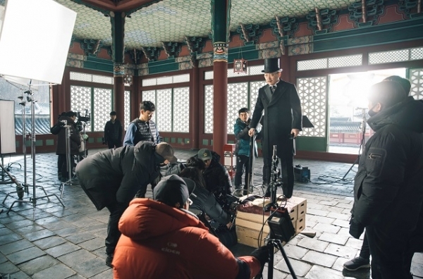 드라마 ‘미스터 선샤인’ 촬영 모습. 사진제공= 전주시