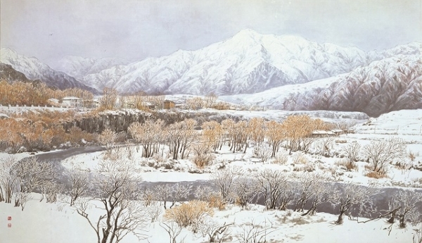 김학곤 작품, 종이에 수묵담채, 97×164cm, 2002