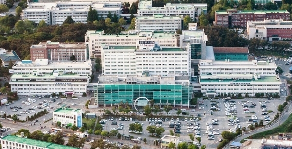 원광대학교병원 전경.