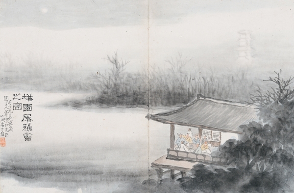 탑원도소회지도(塔園屠蘇會之圖)-간송미술관 소장