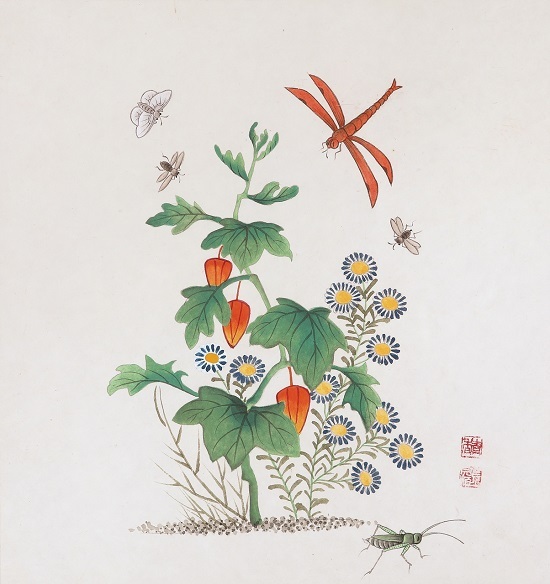 김완순 작품 '초충도'.