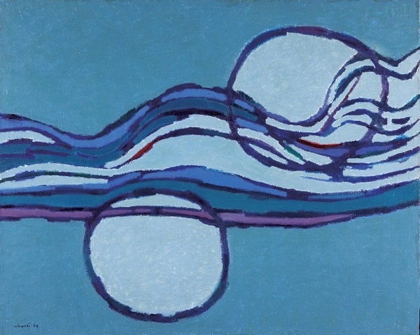 김환기 作, 마포에 유채, 132×162.5cm, 1962.