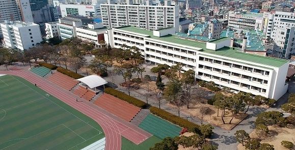 전주 상산고 전경.