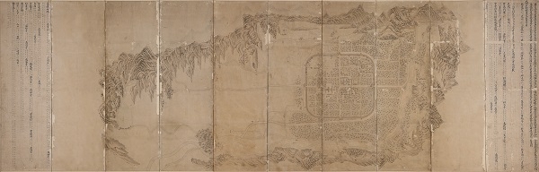 완산부지도(국립전주박물관 소장).