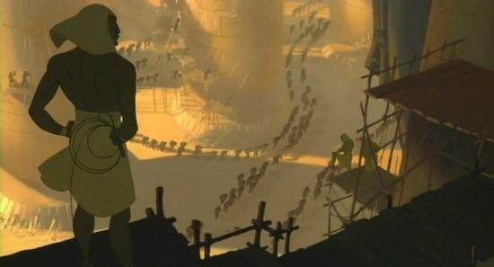 영화 '이집트의 왕자'의 한 장면