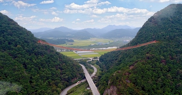 순창 채계산 출렁다리 조감도.