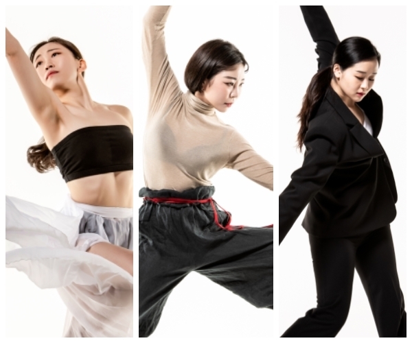 (왼쪽부터) 김다영, 박소영, 이유림 무용가