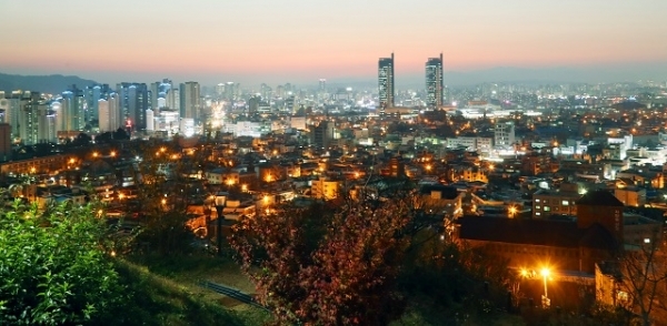 하늘공원에서 바라본 대전시 야경. 사진=대전시 제공