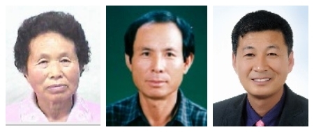 덕치면민의 장 수상자들. (왼쪽부터)임금례·강만철·박정규 씨