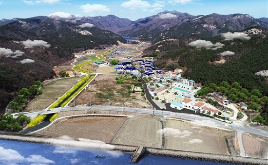 부안군 운호마을 전경