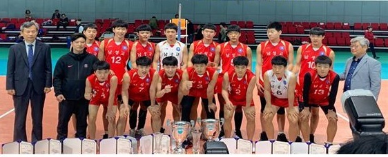 익산 남성고 배구부 선수들