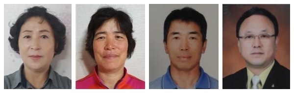 (왼쪽부터) 최순자·오현숙·한병준·박홍민 씨