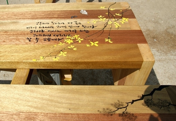 한옥마을 아트벤치. 사진제공= 전주시