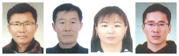 (왼쪽부터) 김우연·김성권·황순복·박기근 씨