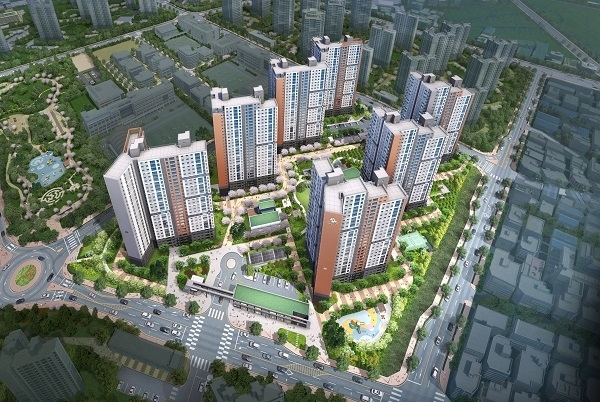 군산 디오션시티 더샵 조감도.