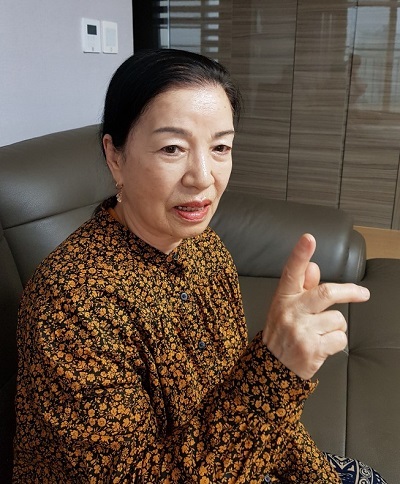 토지주 양사례 씨가 주한미군 송유관 관련 보상문제에 대해 부당함을 호소하고 있다.