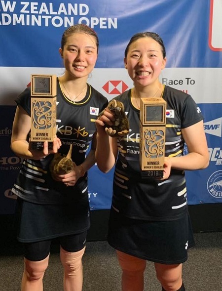 김소영 선수와 공희용(우측) 선수