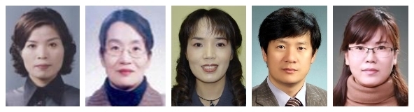 (왼쪽부터) 김영심·강희라·정은경·강일선·길윤경 교사