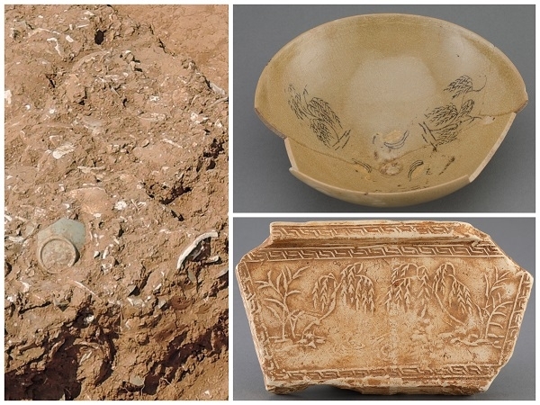 부안 유천리 가마터 퇴적구와 물가풍경 청자 유물. 사진제공= 부안청자박물관