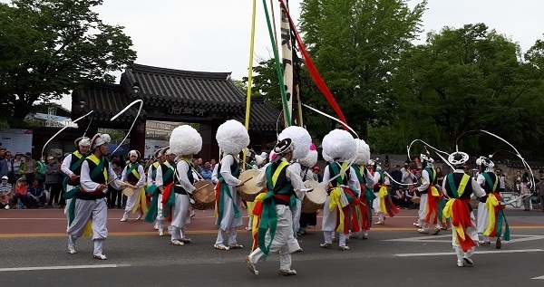 김천금릉빗내농악 공연 모습