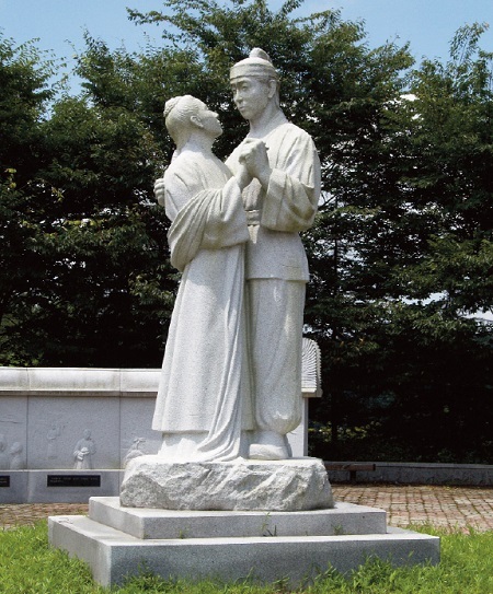 익산 서동공원 서동부부상