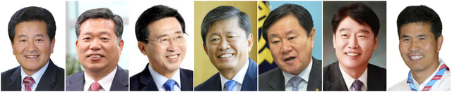 김경민, 김종회, 김춘진, 라승용, 문철상, 유대희, 이원택