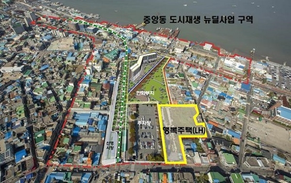 군산 행복주택 위치도.