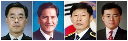 (왼쪽부터) 장하연 경찰청 정보국장·조용식 서울지방경찰청 차장·강황수 전북경찰청 2부장·진교훈 서울청 정보관리부장